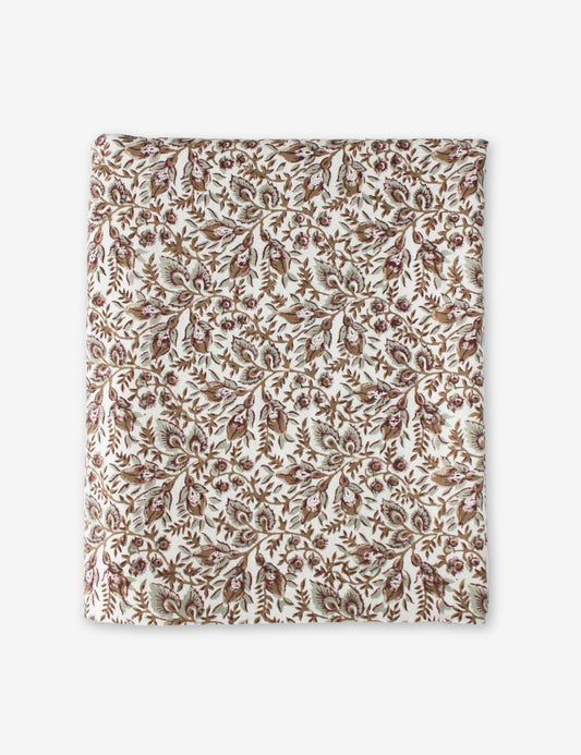 Gaia Block Print Tablecloth