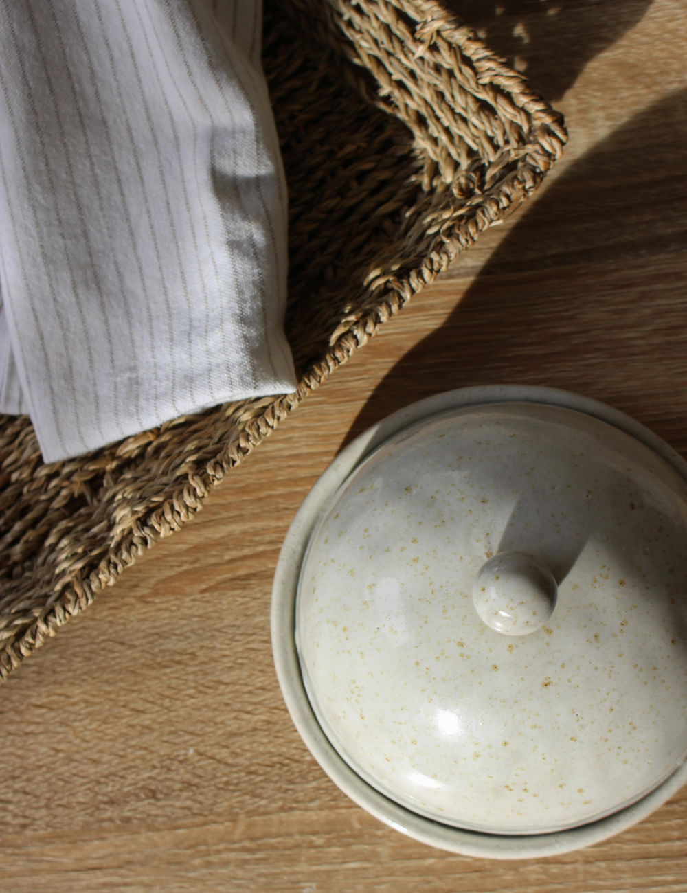 Stoneware Butter Dish