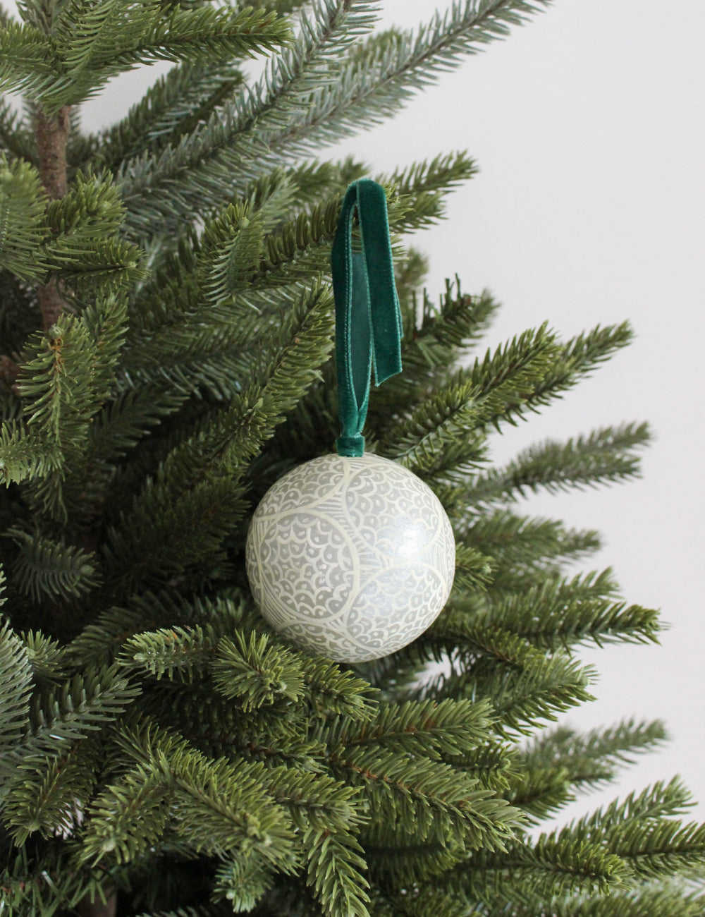 Hand-painted Papier Mache Baubles - Set of 3