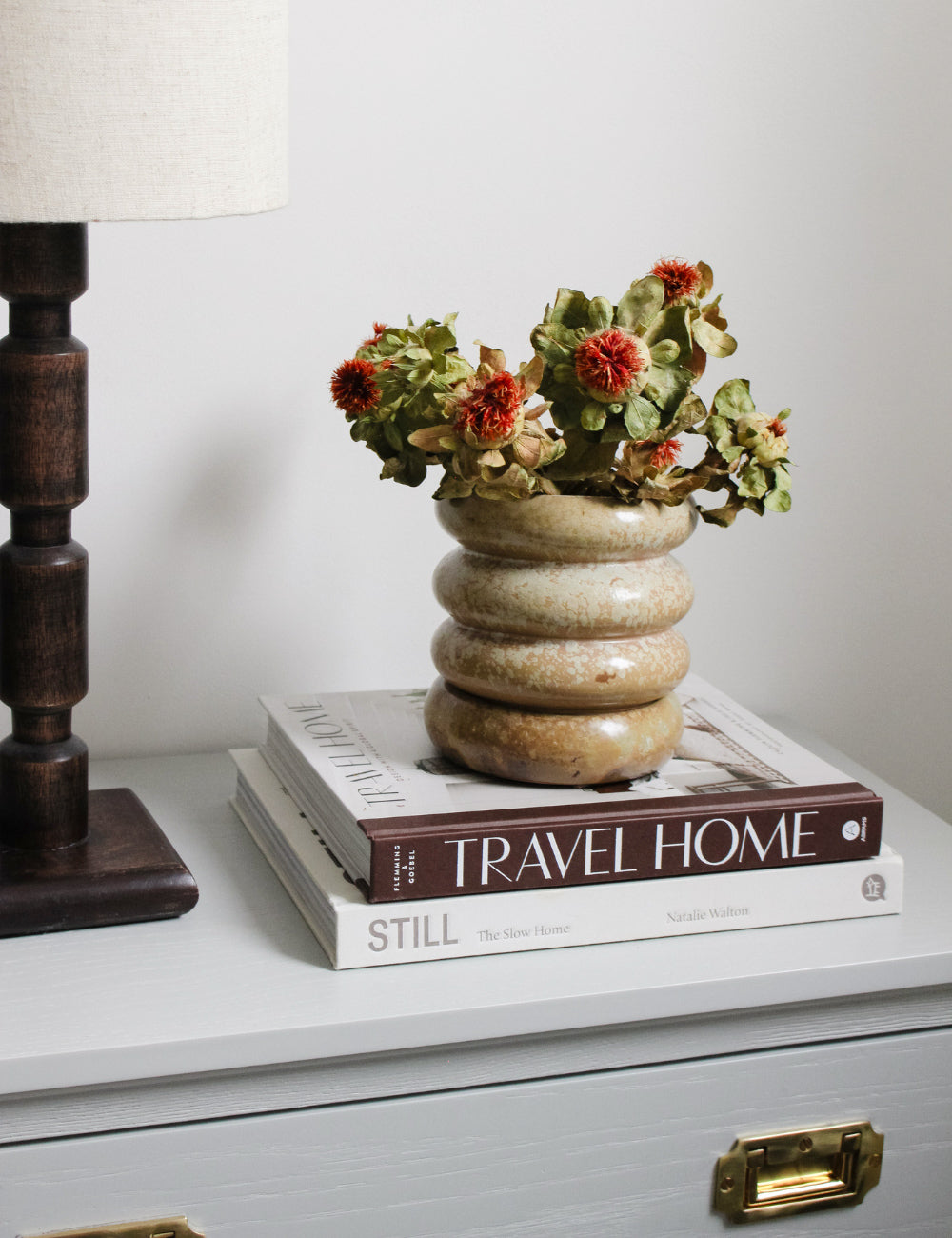 Honeycomb Stoneware Planter