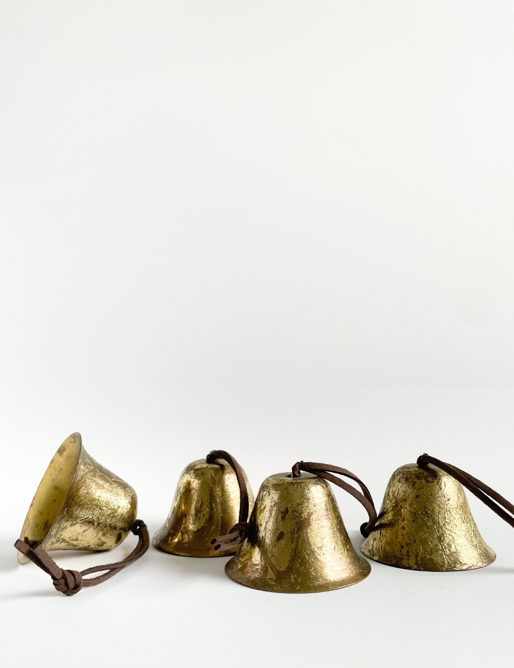 Rustic Bell Ornaments - Set of 4