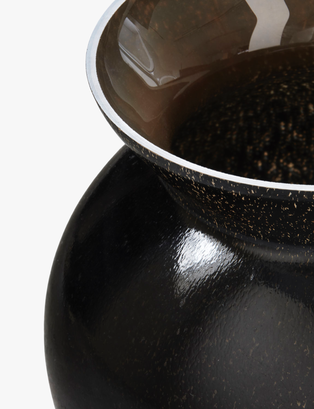 Black Glass Vase