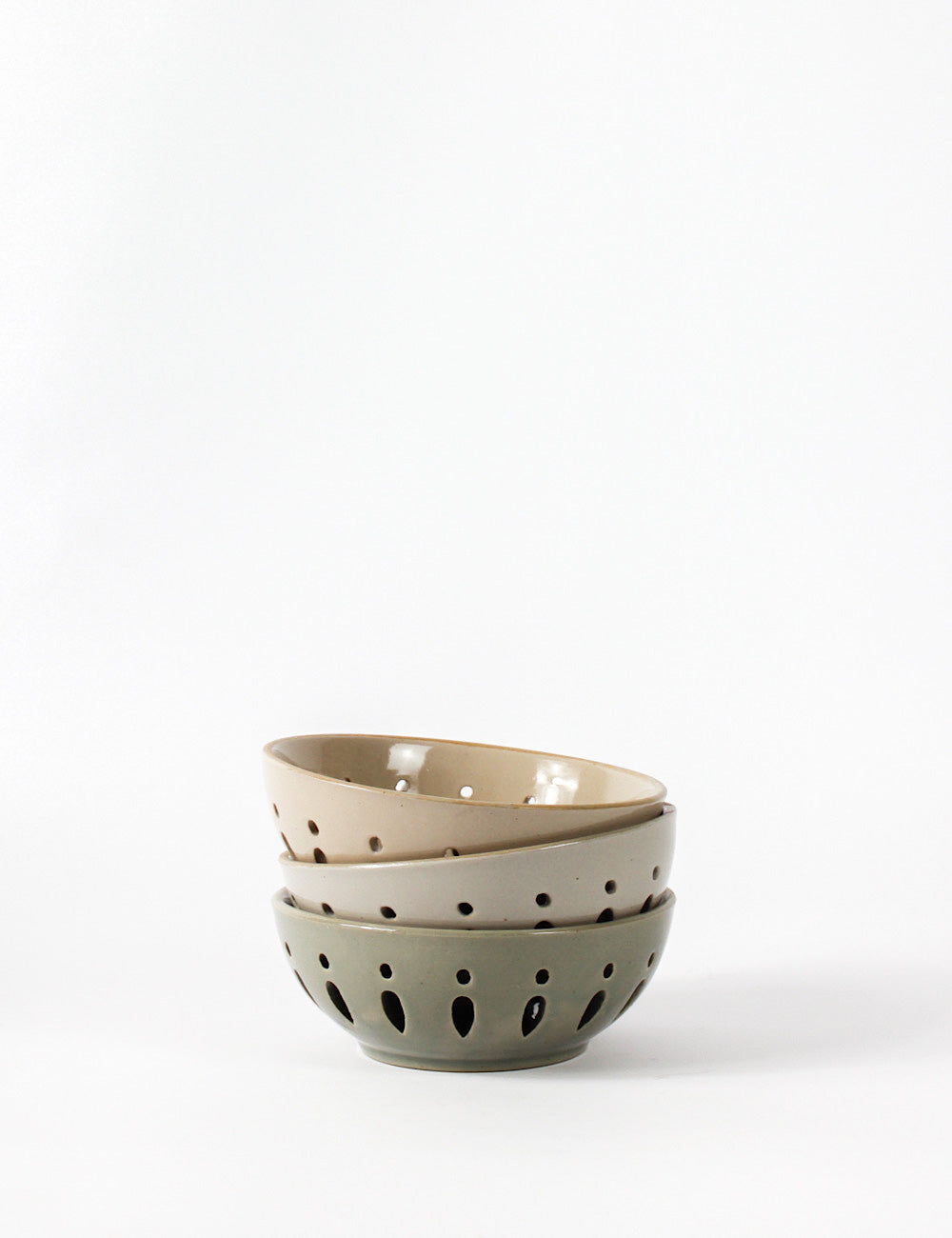 Stoneware Berry Bowls