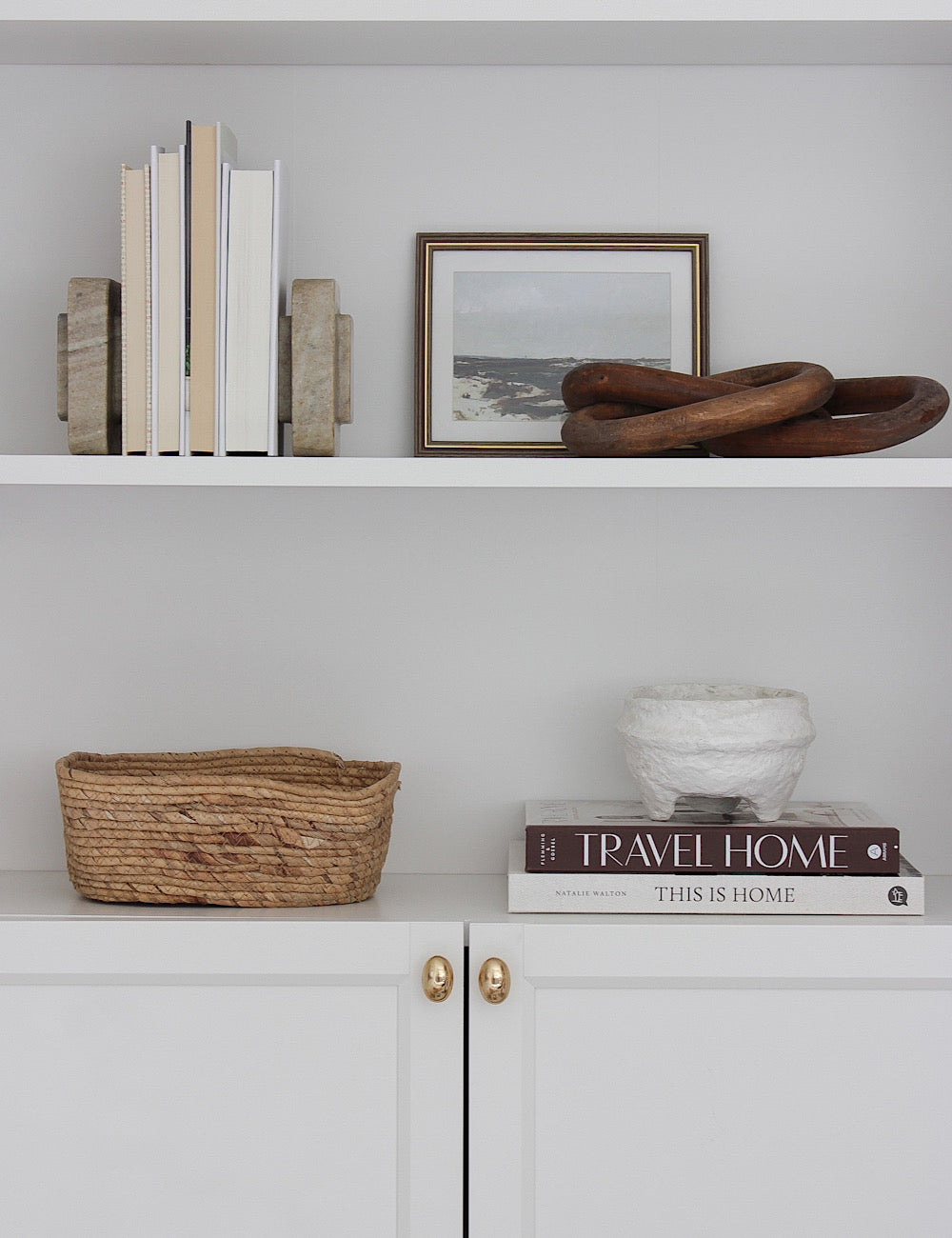 Square Marble Bookends - set of 2
