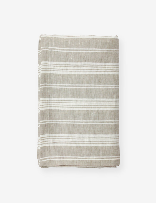 Striped Linen Tablecloth